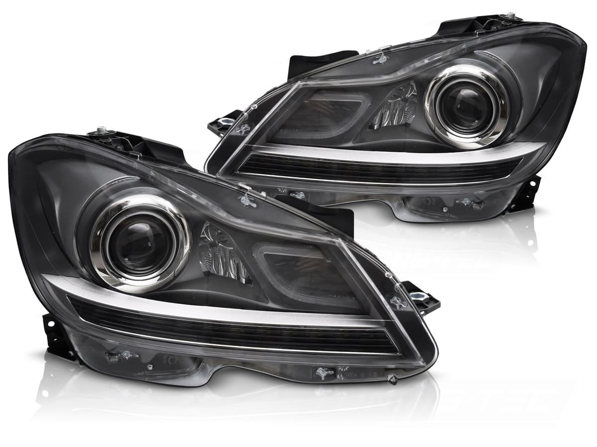 Predné xenónové svetlá Mercedes C trieda W204 11-14 AFS Black