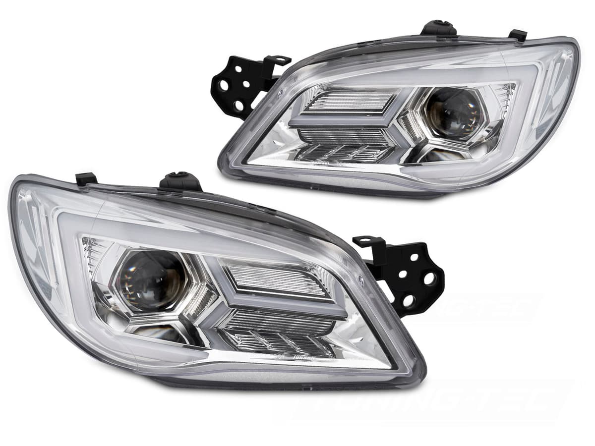 Predné svetlá Subaru Impreza II GD GG 05-07 Chrome