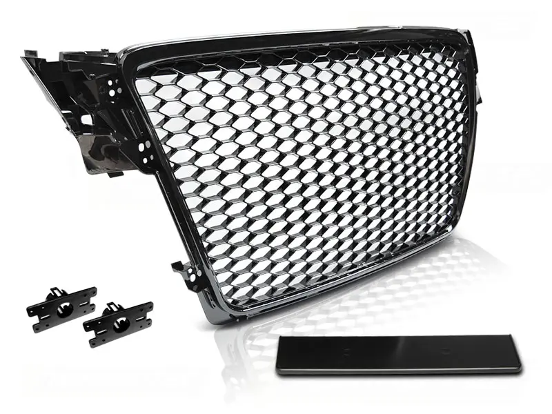 Predná maska Audi A4 B8 08-11 RS Style Glossy Black — bazár