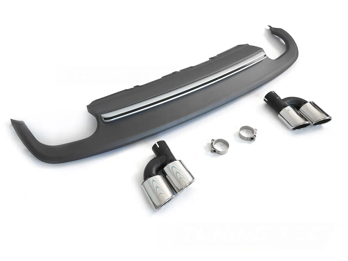 Difúzor Audi A5 8T 8F 11-16 Twin Outlet Silver Sport S Style — bazár