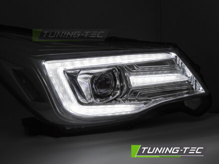 Predné svetlá Subaru Forester 13-18 DRL Chrome Xenon