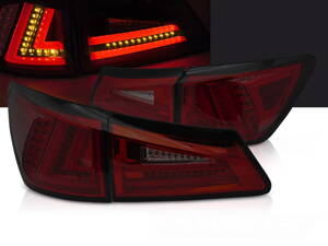 Zadné svetlá Lexus IS 06-13 Red Smoke LED