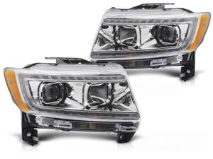 Predné svetlá Jeep Grand Cherokee WK2 11-13 Chrome